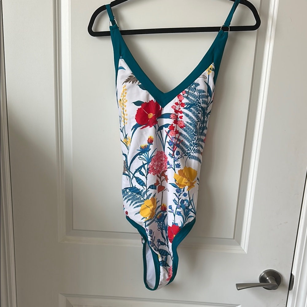 Floral One Piece Swimsuit with coverup